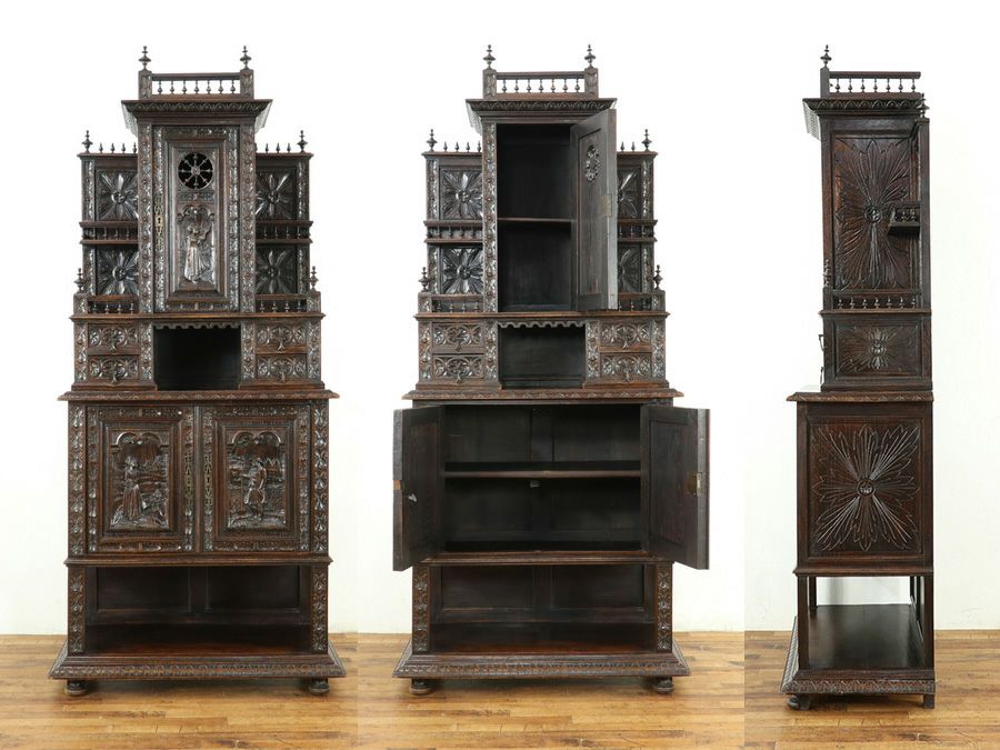 アンティーク家具 ゴシックキャビネット 64903