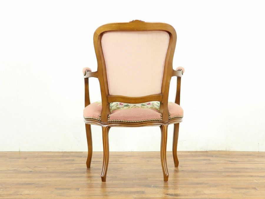 アンティーク家具 プチポワンアームチェア 64897a