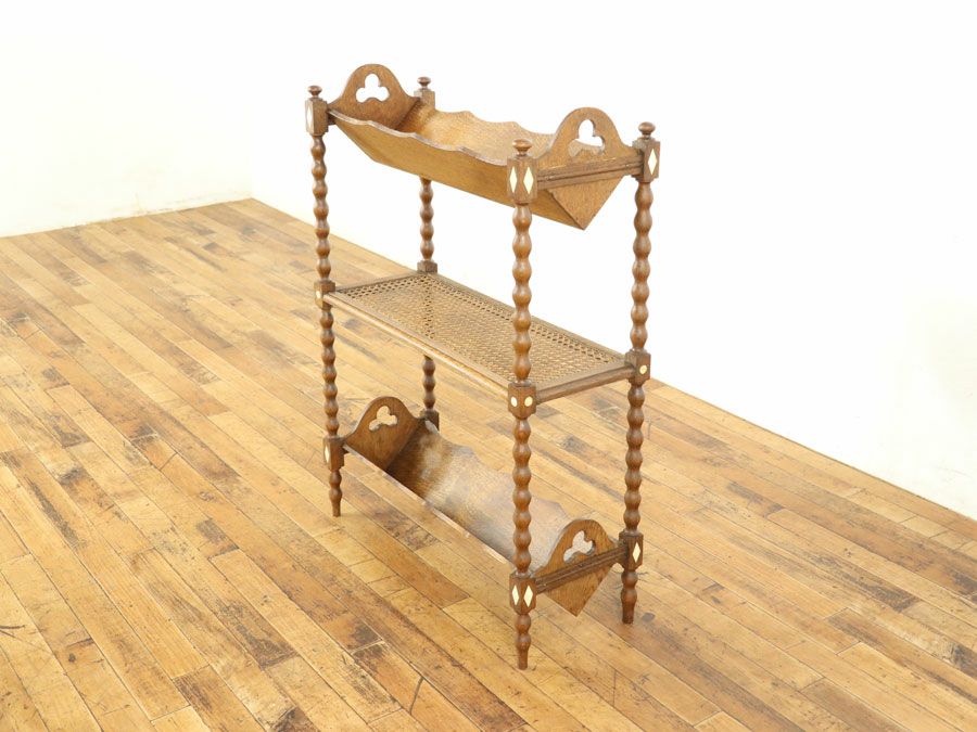 アンティーク家具 マガジンラック 64869