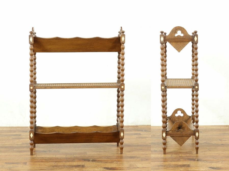 アンティーク家具 マガジンラック 64869