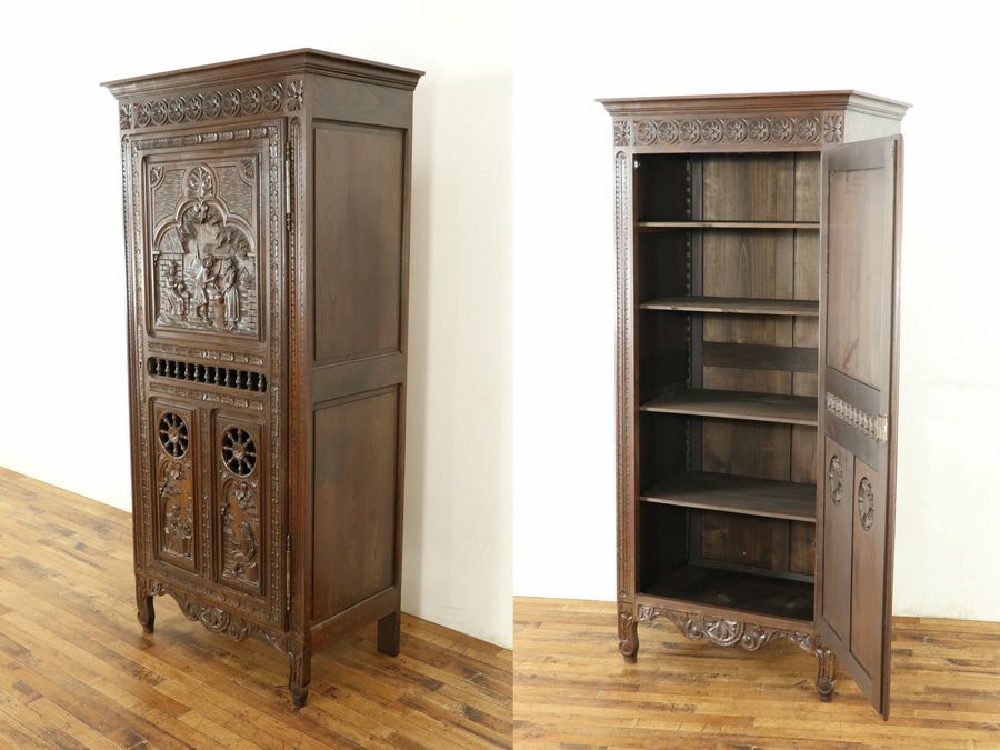 アンティーク家具 キャビネット 64851