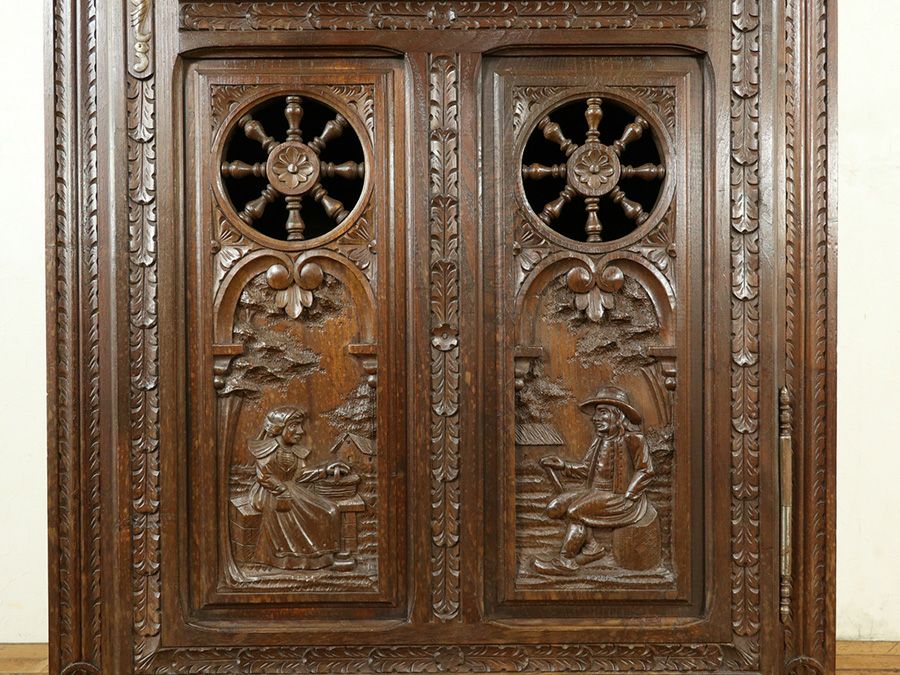 アンティーク家具 キャビネット 64851