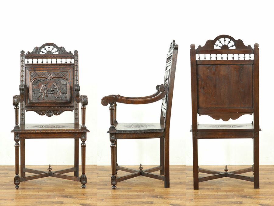 アンティーク家具 アームチェア 64818b