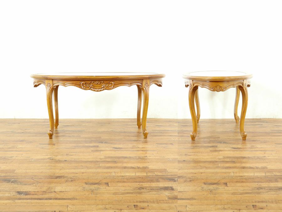 アンティーク ガラストップコーヒー 64840