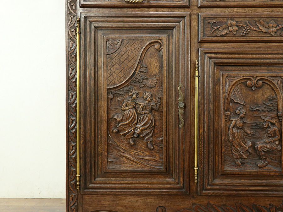 アンティーク家具 キャビネット 64807a