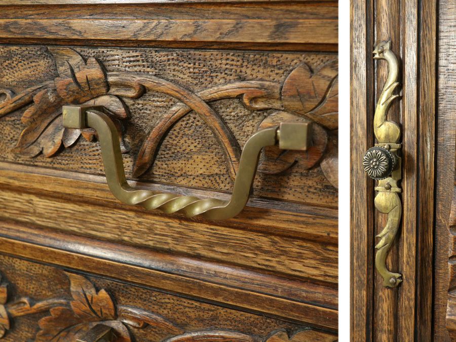 アンティーク家具 キャビネット 64807a