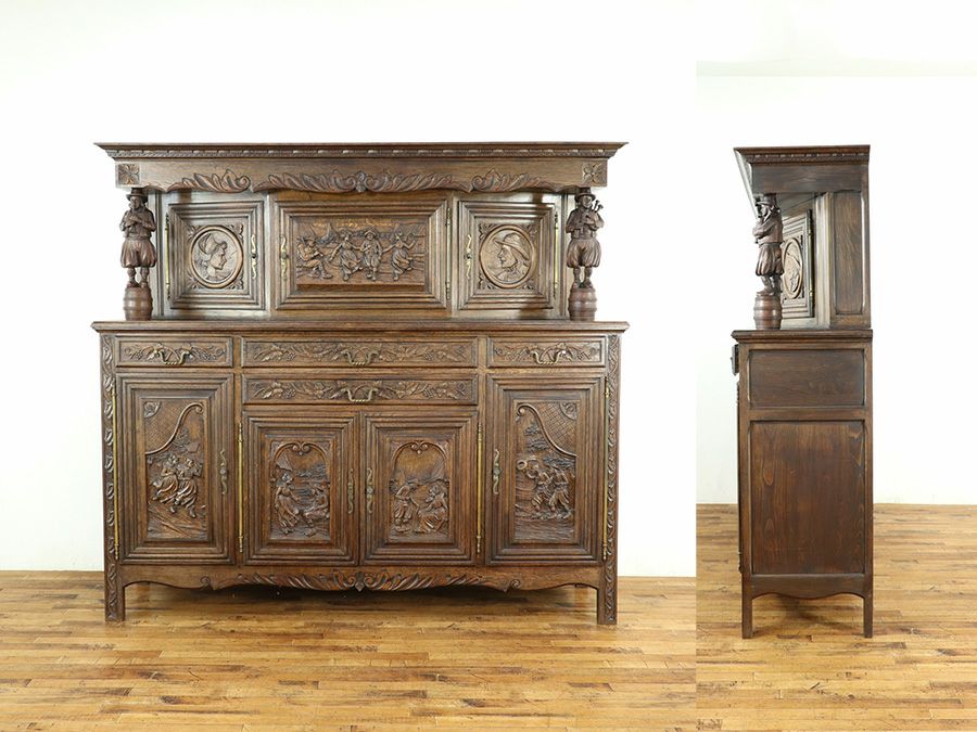 アンティーク家具 キャビネット 64807a