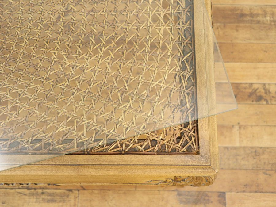 アンティーク家具 ガラストップコーヒー 64853