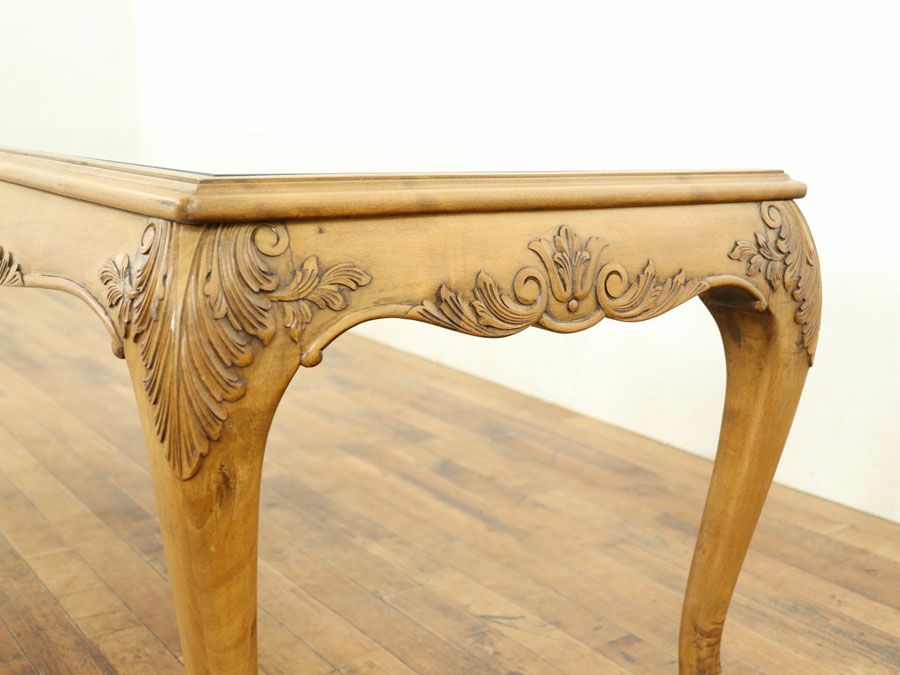 アンティーク家具 ガラストップコーヒー 64853