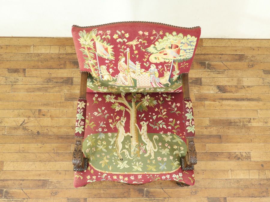 アンティーク家具 プチポワンチェア 64905