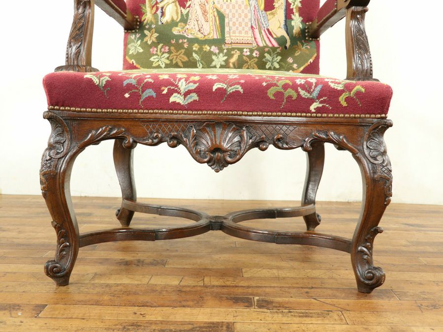 アンティーク家具 プチポワンチェア 64905