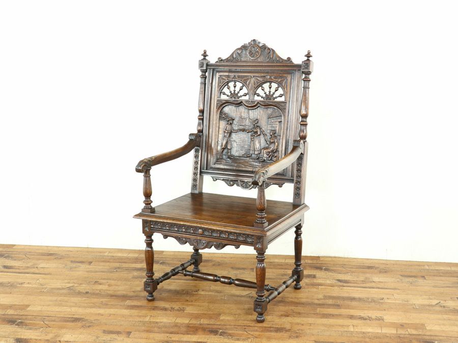 アンティーク家具 アームチェア 64907a