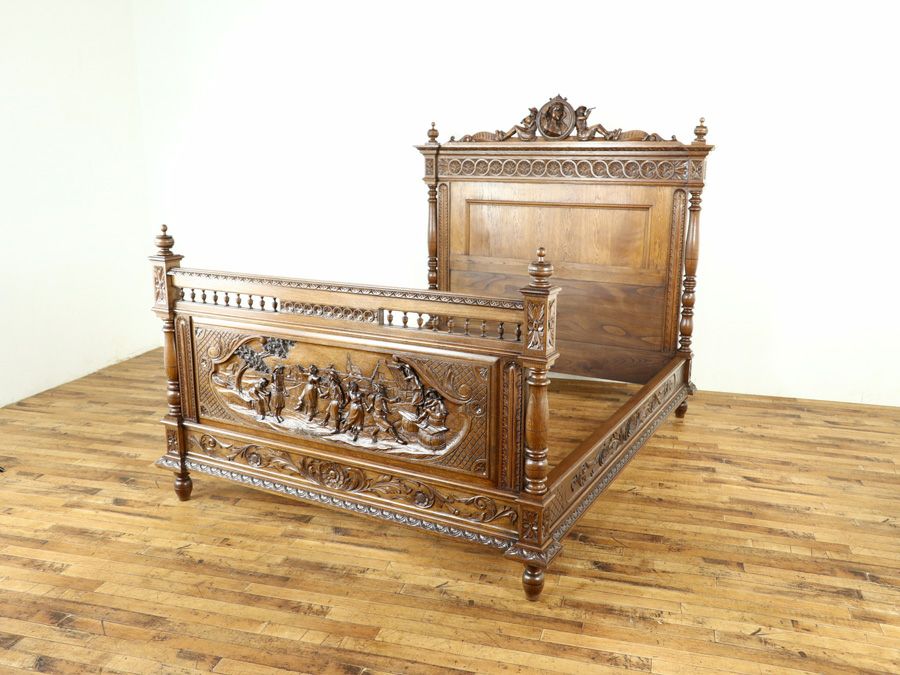 アンティーク家具 ベッド 64820a