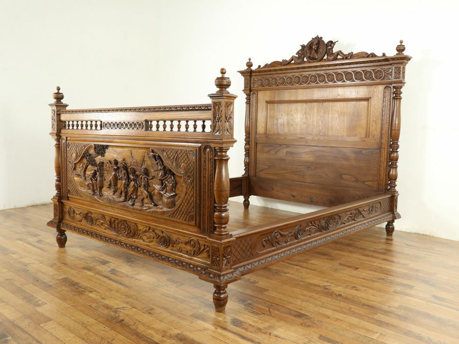 アンティーク家具 ベッド 64820a