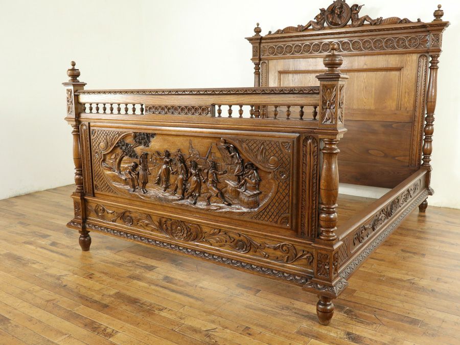 アンティーク家具 ベッド 64820a