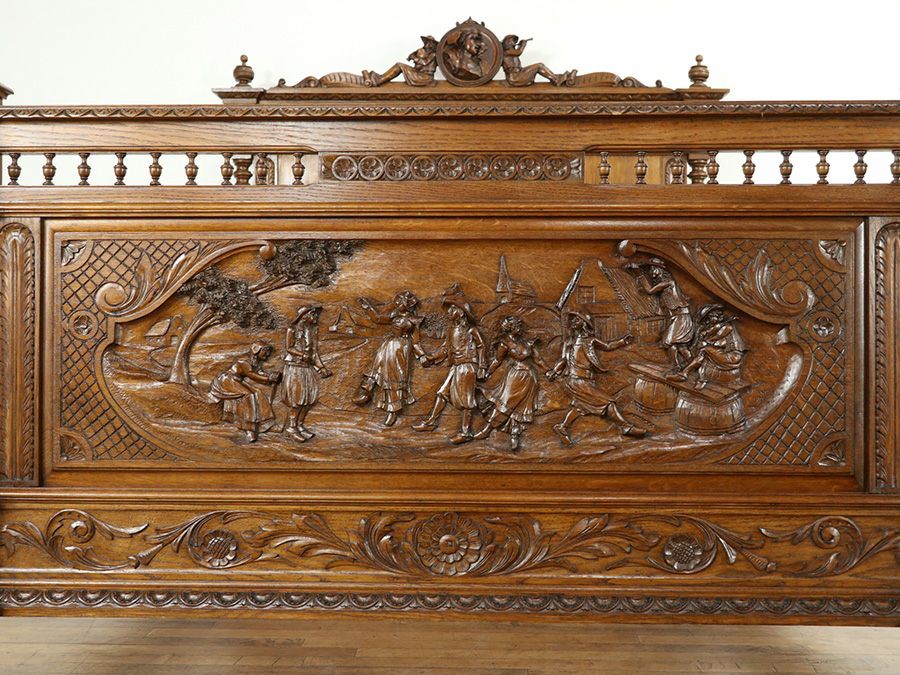 アンティーク家具 ベッド 64820a