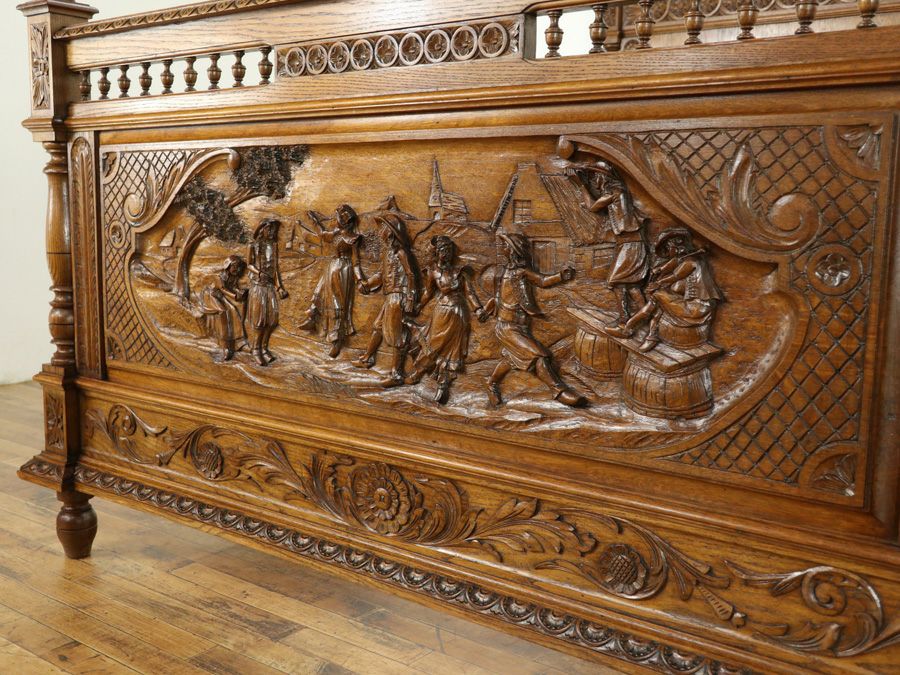 アンティーク家具 ベッド 64820a