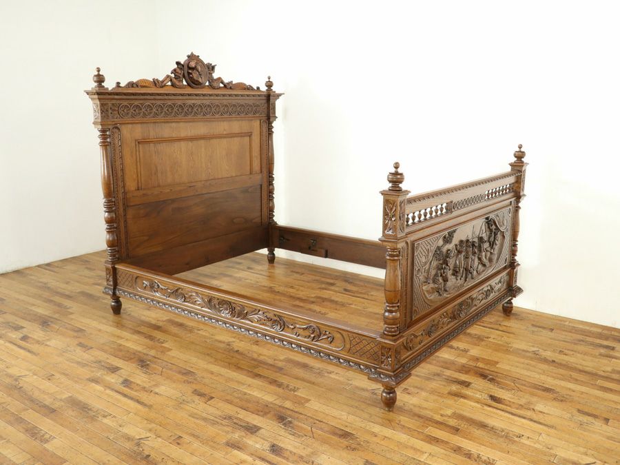 アンティーク家具 ベッド 64820a