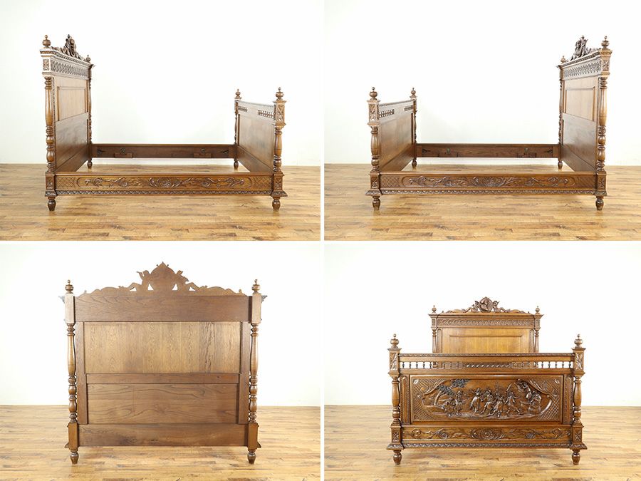 アンティーク家具 ベッド 64820a