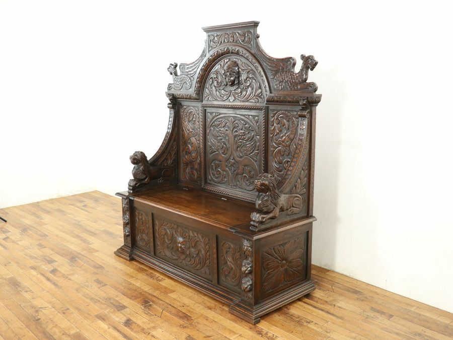 フランスアンティーク家具 ベンチ 64906