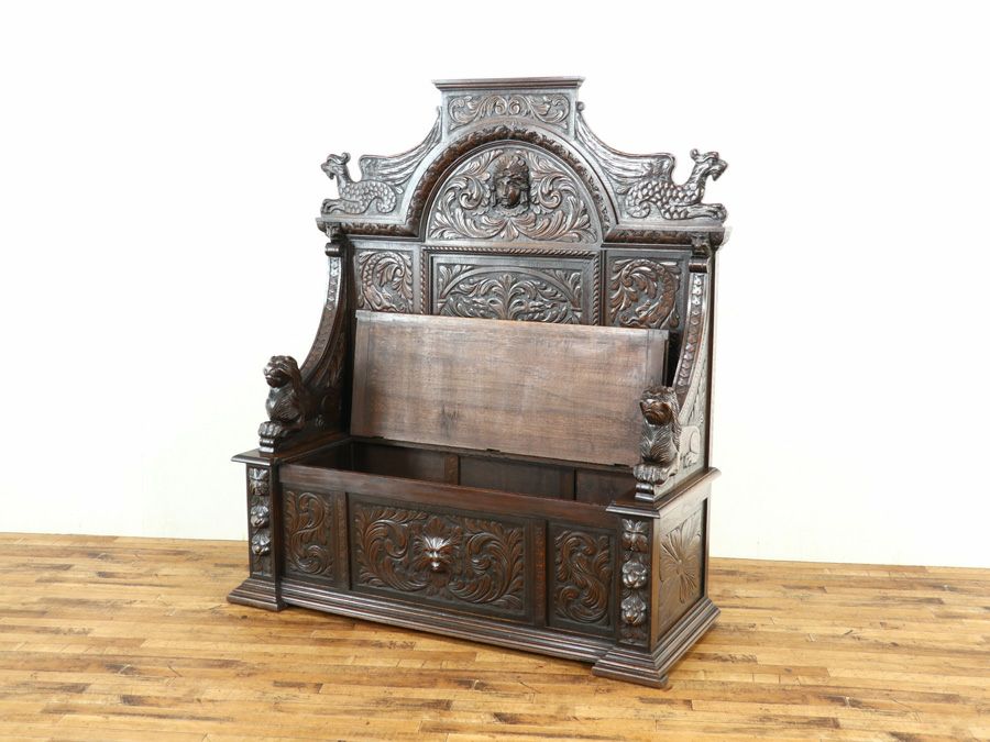 フランスアンティーク家具 ベンチ 64906