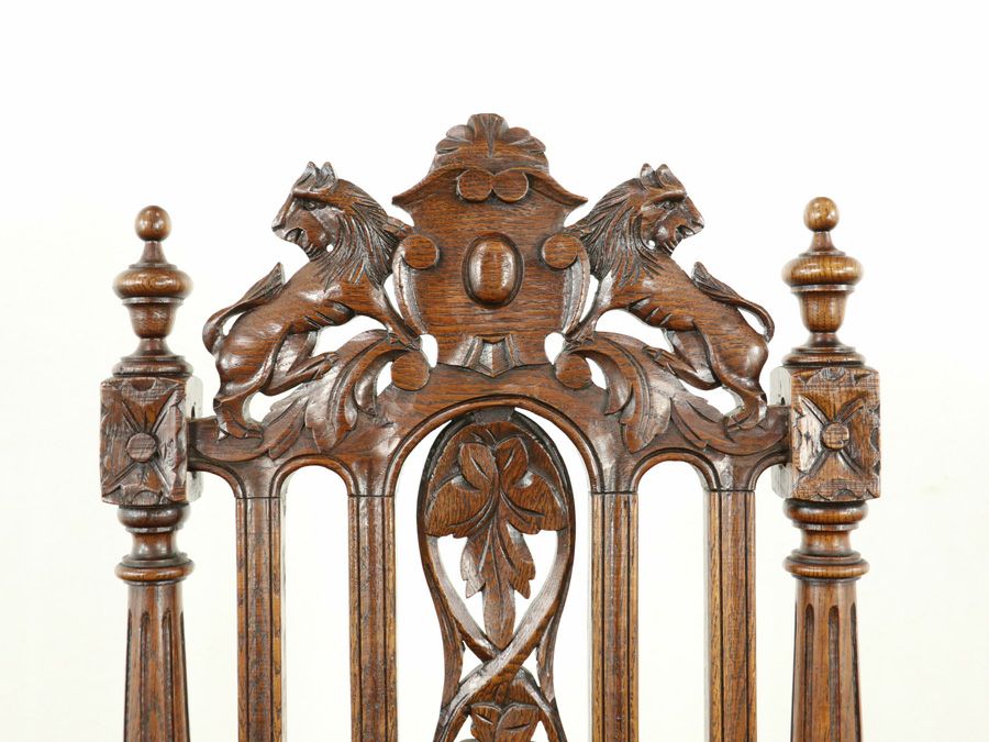 アンティーク 張替済ダイニングチェア 64928e