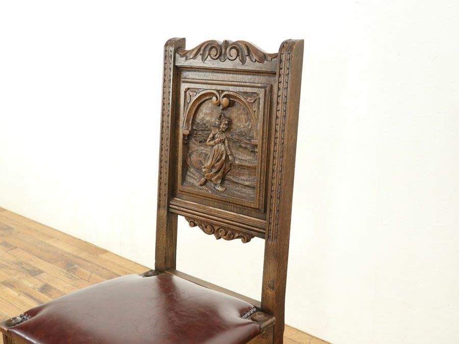 アンティーク 張替済チェア 64807c