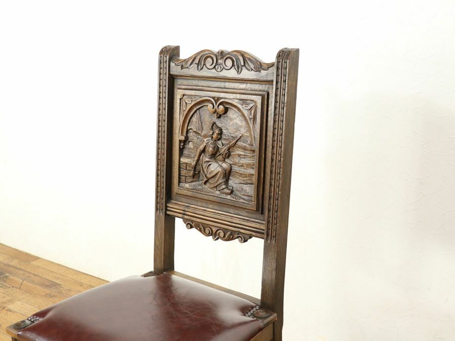 アンティーク 張替済チェア 64807d