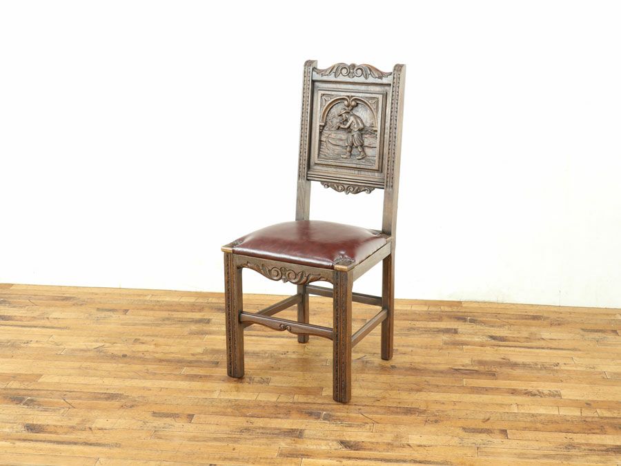 アンティーク 張替済チェア 64807e