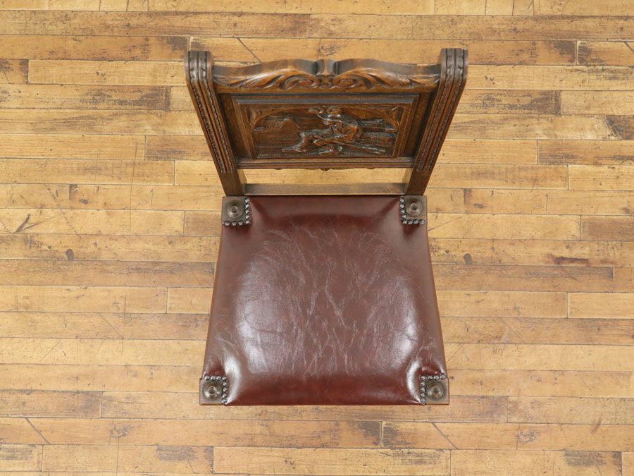 アンティーク家具 張替済チェア 64807g