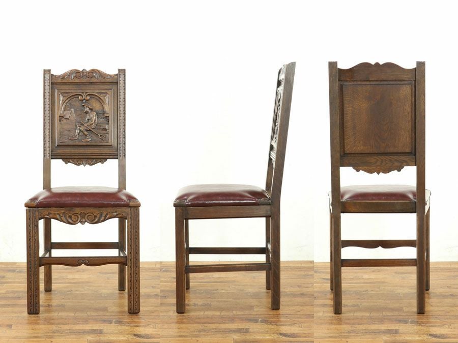 アンティーク家具 張替済チェア 64807g