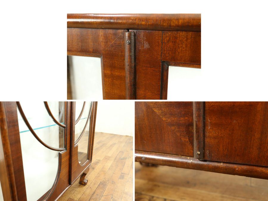 アンティーク クロス張替済ショーケース 59030