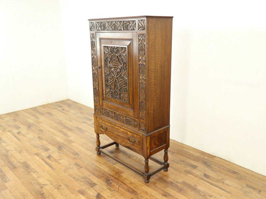 英国アンティーク家具 キャビネット 59008