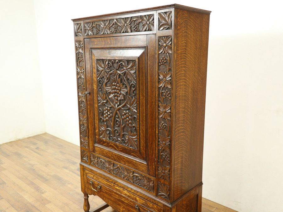 英国アンティーク家具 キャビネット 59008