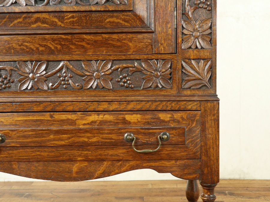 英国アンティーク家具 キャビネット 59008