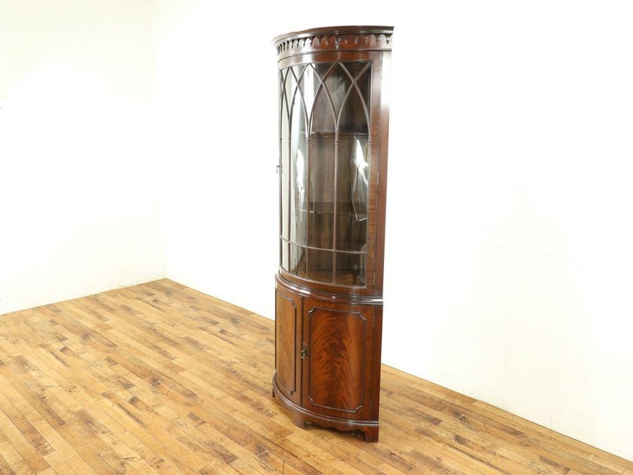 アンティーク家具 コーナーキャビネット 59127
