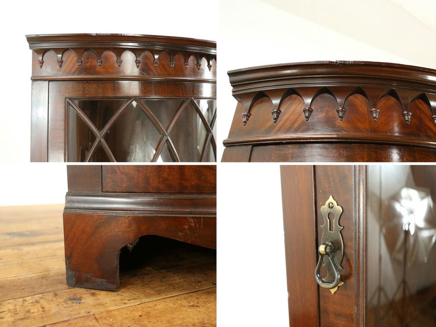 アンティーク家具 コーナーキャビネット 59127