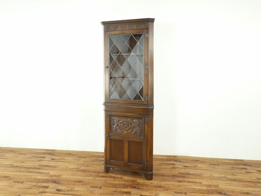 アンティーク家具 コーナーキャビネット 59085