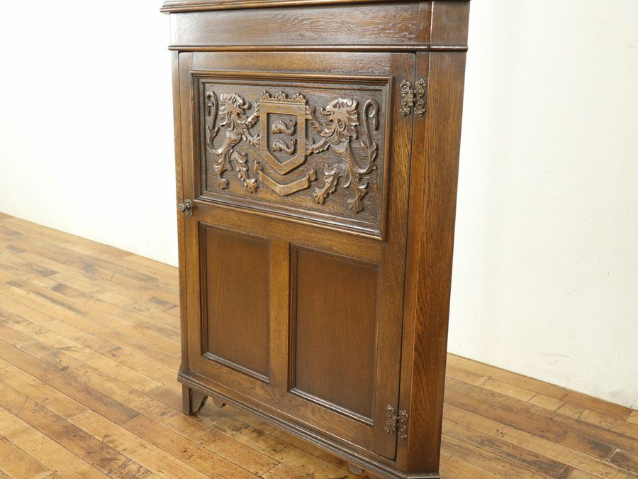 アンティーク家具 コーナーキャビネット 59085