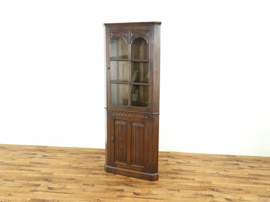 アンティーク家具 コーナーキャビネット 59038