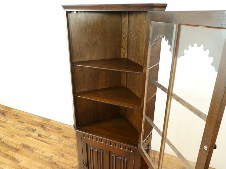 アンティーク家具 コーナーキャビネット 59038