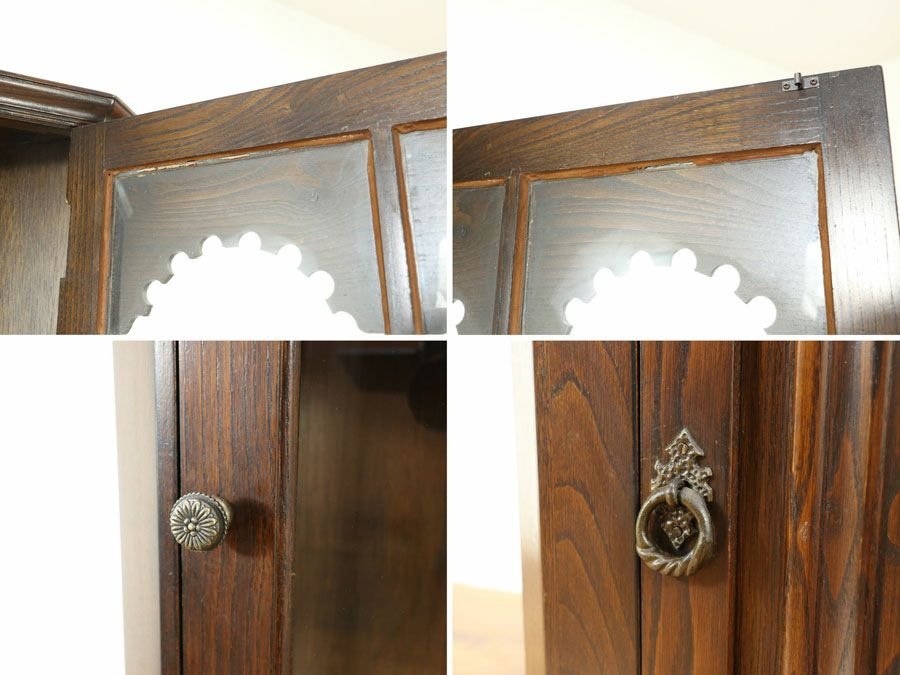 アンティーク家具 コーナーキャビネット 59038