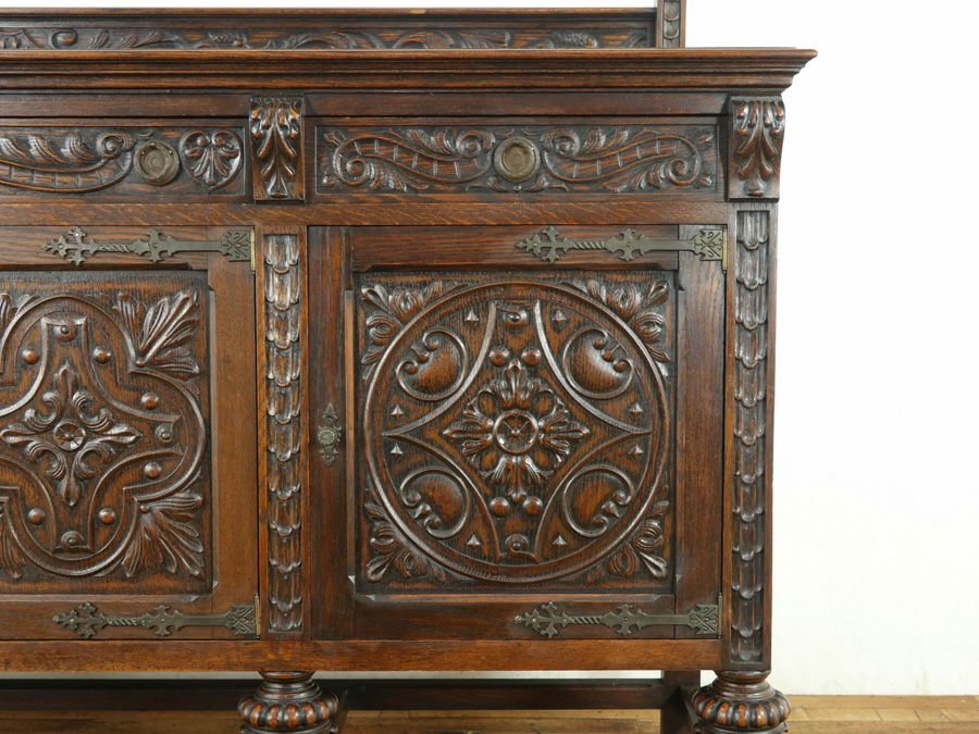 英国アンティーク家具 サイドボード 64302a