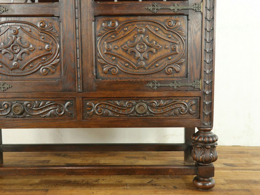 英国アンティーク家具 キャビネット 64302b