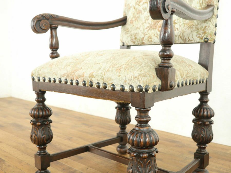 アンティーク家具 アームチェア×2 64302d