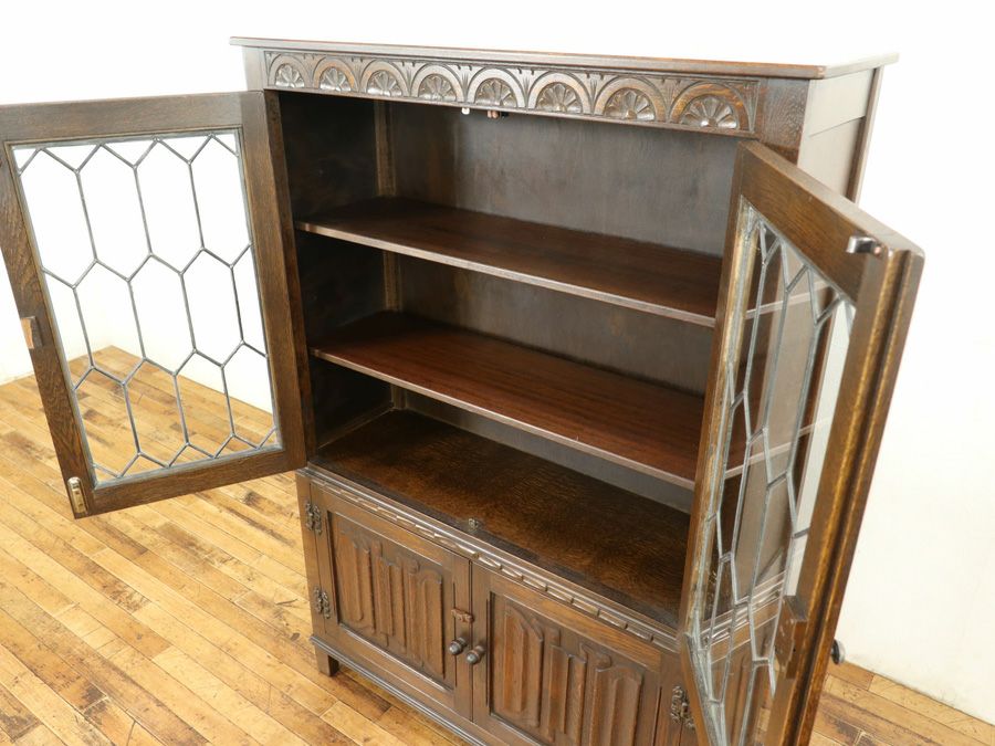 英国アンティーク家具 ブックケース 59223b