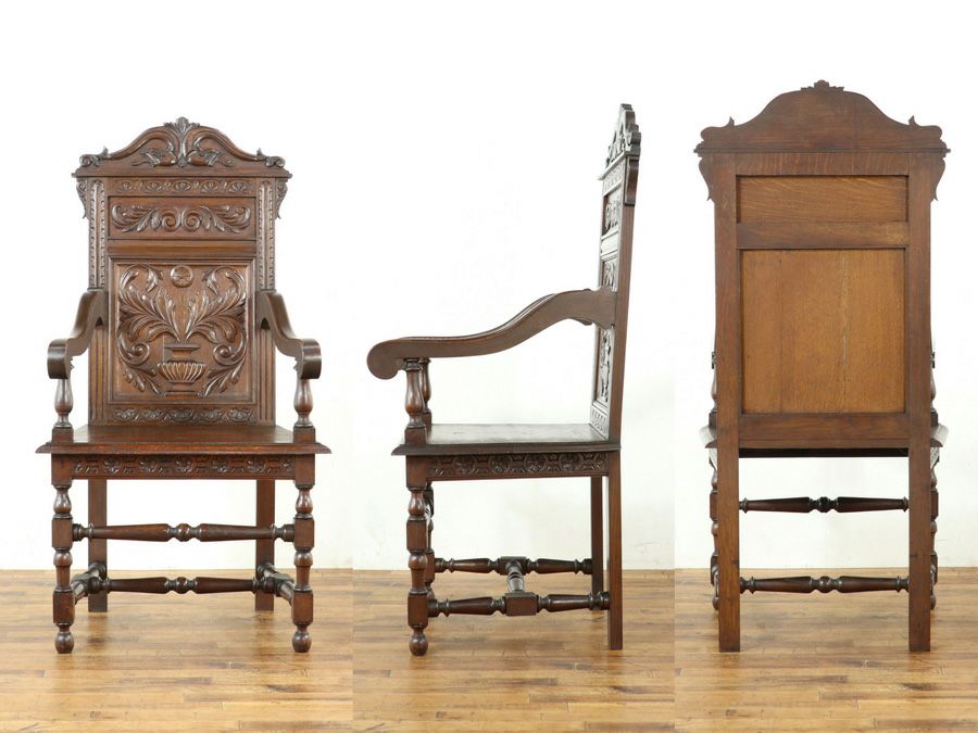 英国アンティーク家具 アームチェア 59171