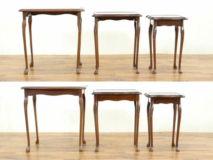 英国アンティーク家具 ネストテーブル 59021