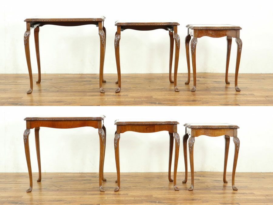 英国アンティーク家具 ネストテーブル 59012