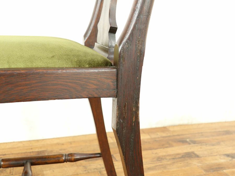 イギリス アンティーク 張替済チェア 59064